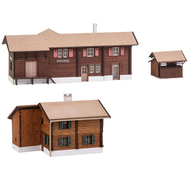 Faller N 212124 Bahnhof-Set Stugl-Stuls