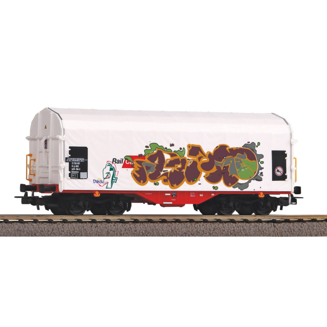 Piko H0 58982 Schiebeplanenwagen Rail Cargo Austria VI mit Graffiti