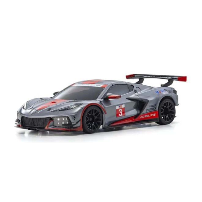 Kyosho 32356GMR Mini-Z MR04 RWD Corvette C8-R Gun Metal/Red (W-MM/KT531P)