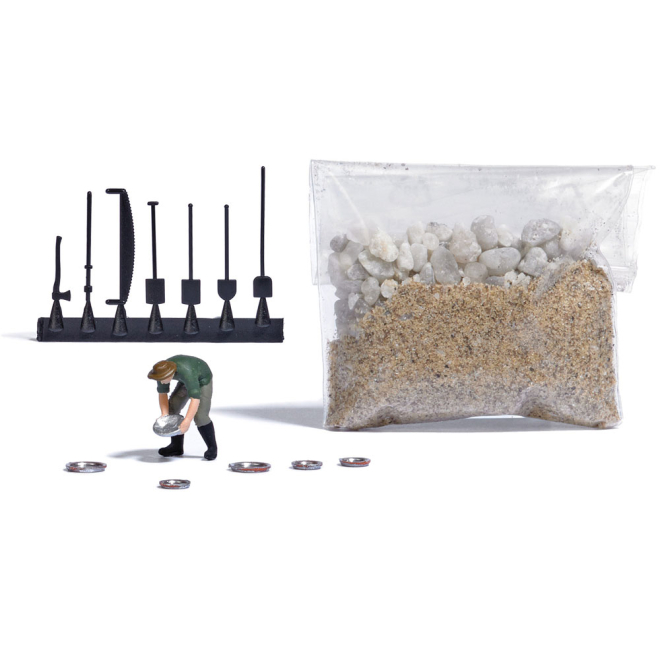 Busch H0 7892 Action-Set: Goldwäscher