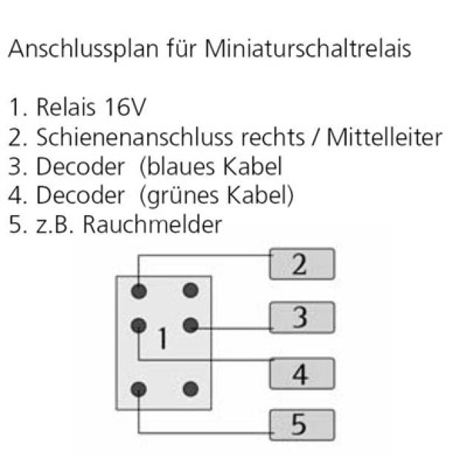 ESU 51963 - 1 Ampere Miniatur Schaltrelais, 16Volt