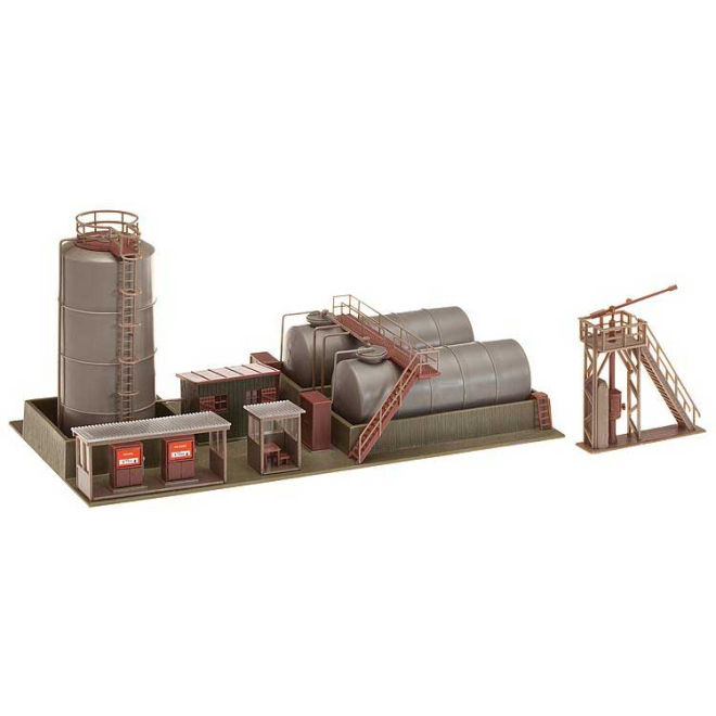 Faller H0 120157 Öllager mit Dieseltankstelle und Ölkran