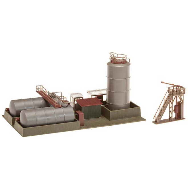 Faller H0 120157 Öllager mit Dieseltankstelle und Ölkran