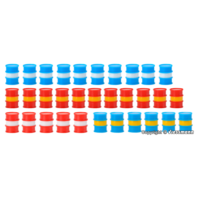 Kibri N 37386 Benzinfässer, 32 Stück