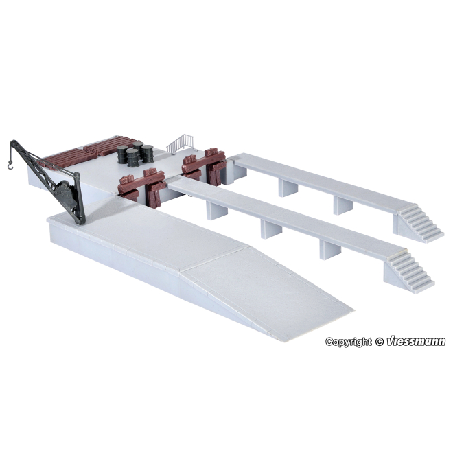 Kibri H0 38620 Deko-Set Laderampen mit Kran