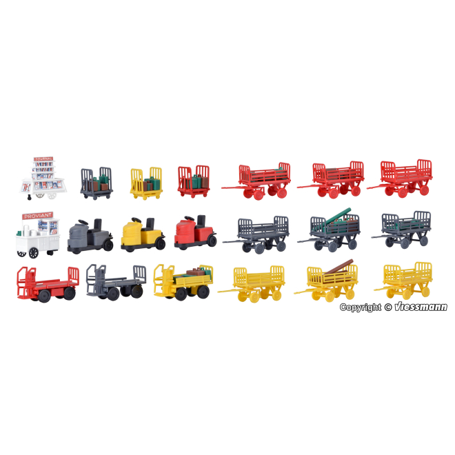 Kibri H0 38646 Deko-Set Gepäckwagen