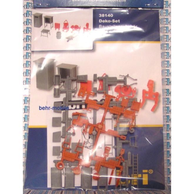 Kibri H0 38140 Deko-Set Baustellenzubehör