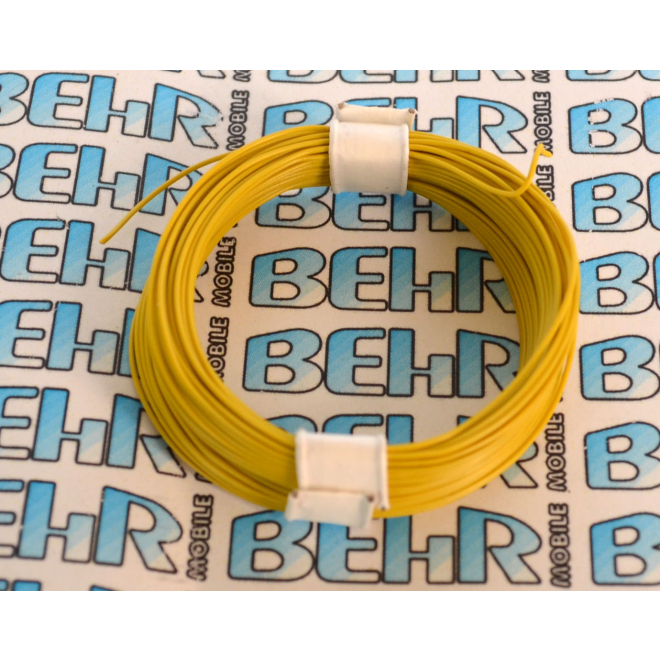 Decoderlitze gelb 1adrig LifY, 0,04 mm², 10m Ring