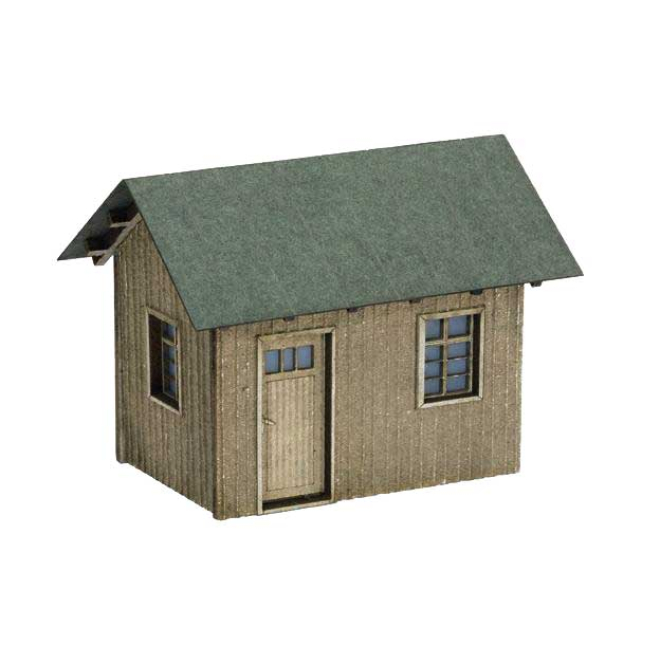 Noch H0 14308 Laser-Cut Streckenhäuschen, 6,1 x 4,5 cm, 5,7 cm h