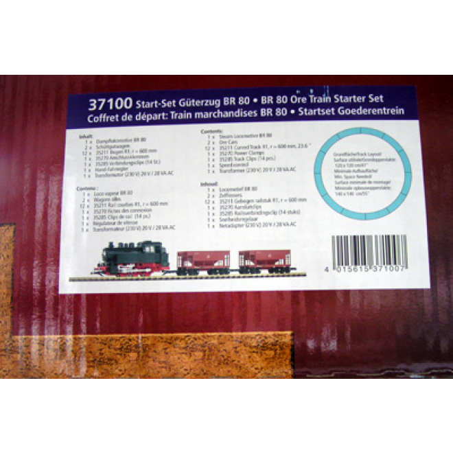 Piko G 37100 Start-Set Güterzug BR 80 + 2 Schüttgutwagen