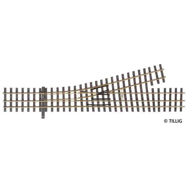 Tillig H0-ELITE 85192 3-Schienen Weiche DSSW H0/H0e-H0e links