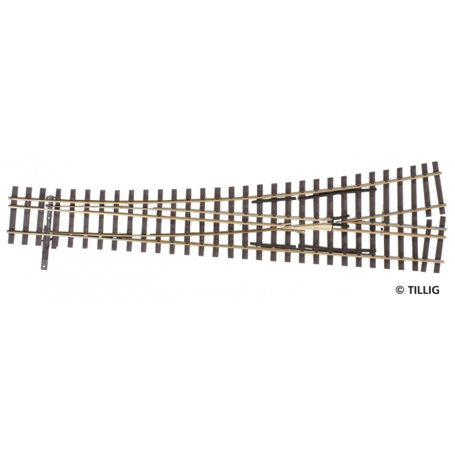 Tillig H0-ELITE 85198 3-Schienen Weiche DSSW H0/H0m-H0 links