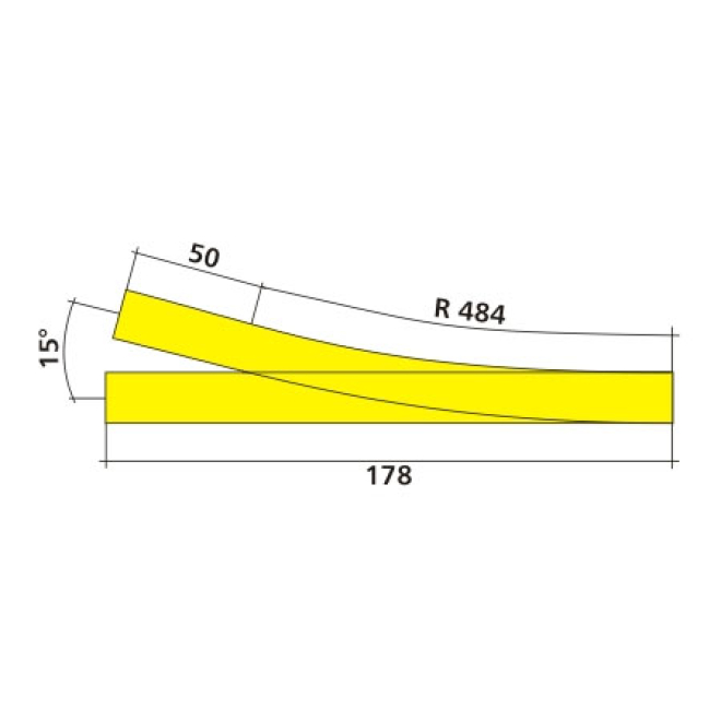 Tillig H0-ELITE 85423 Bausatz EW 2 rechts Herzstückwinkel 15°