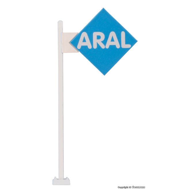 Viessmann H0 1376 ARAL-Schild mit LED-Beleuchtung