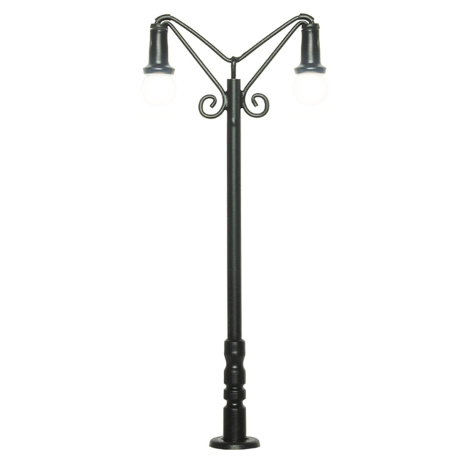 Viessmann H0 6015 Nostalgische Leuchte zweiflammig GLÜHBIRNE