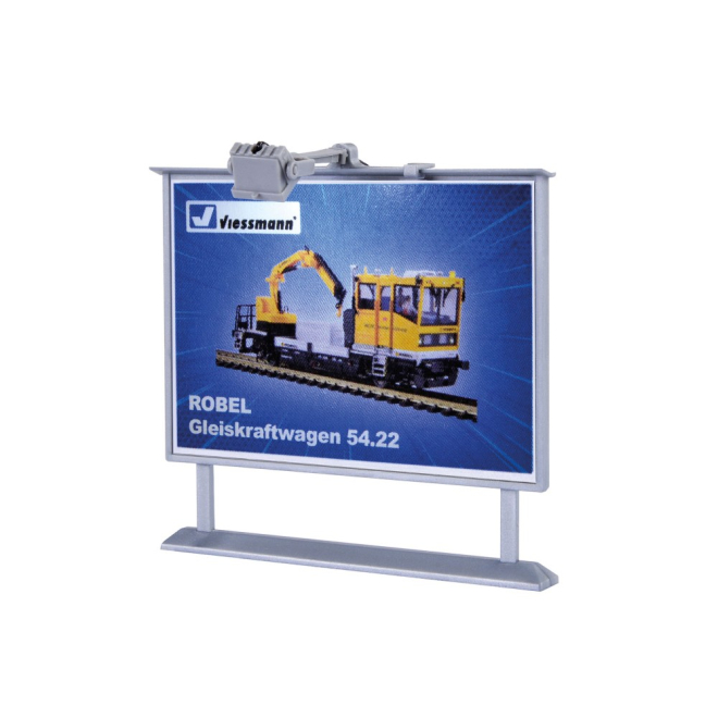 Viessmann H0 6336 Plakattafel mit heller LED-Beleuchtung