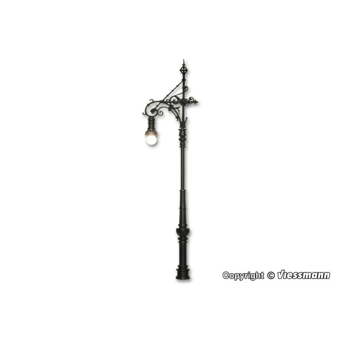 Viessmann H0 6393 Leuchte Charlottenburg, LED warmweiß