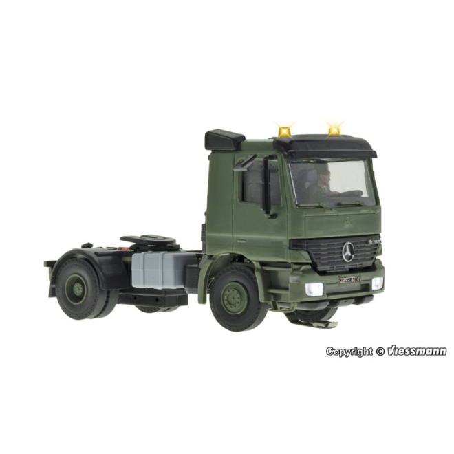 Viessmann H0 8160 MB ACTROS 2-achs Sattelschlepper mit Rundumleuchten, Militär Car Motion
