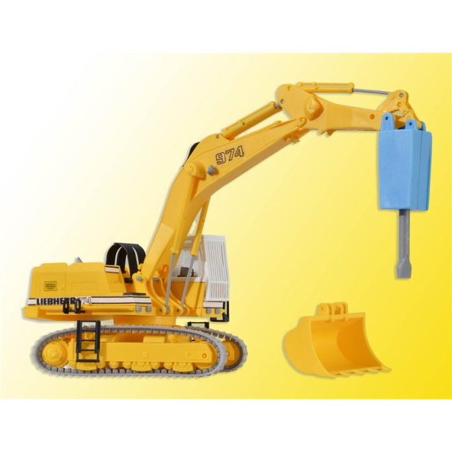 Kibri H0 11271 LIEBHERR 974 mit Abbruchmeißel und Schutzkäfig