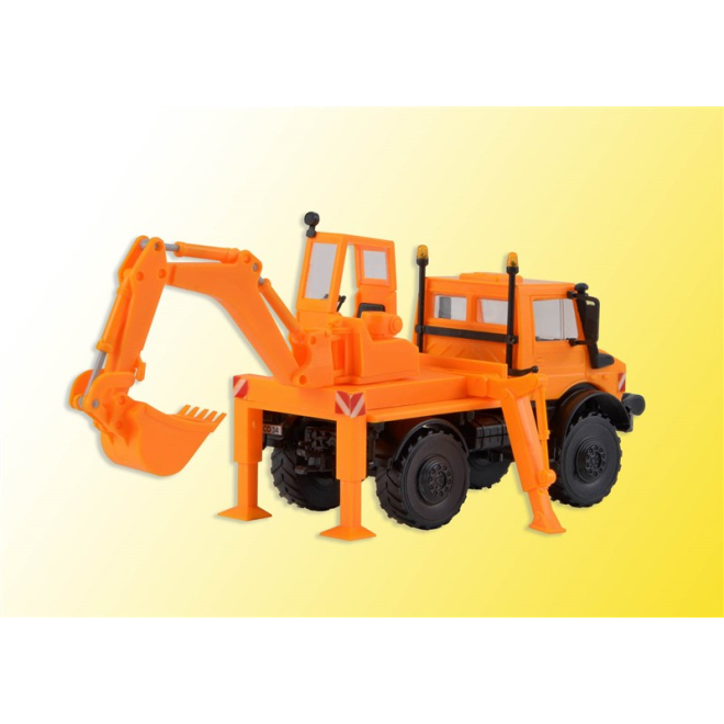 Kibri H0 18480 UNIMOG mit Aufbaubagger