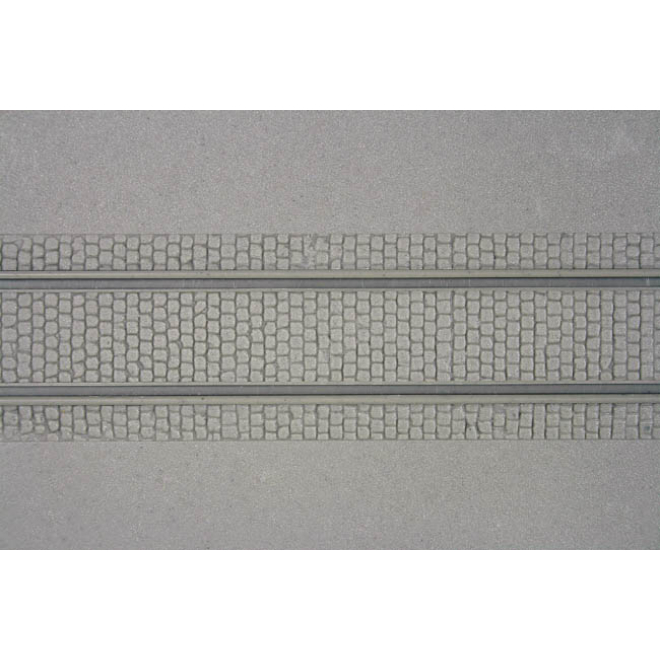 Kibri H0 34125 Straßenplatte mit Gleiskörper 20 x 12 cm