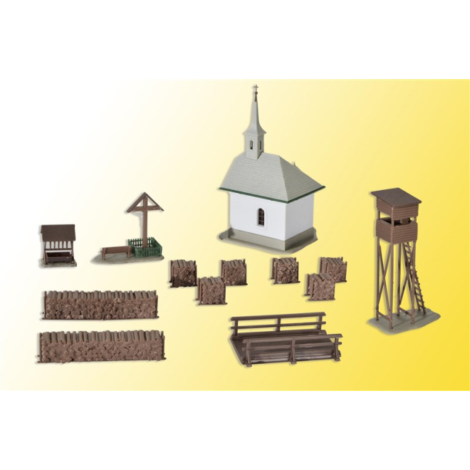 Kibri H0 39780 Kapelle in Hirschbichl mit Zubehör