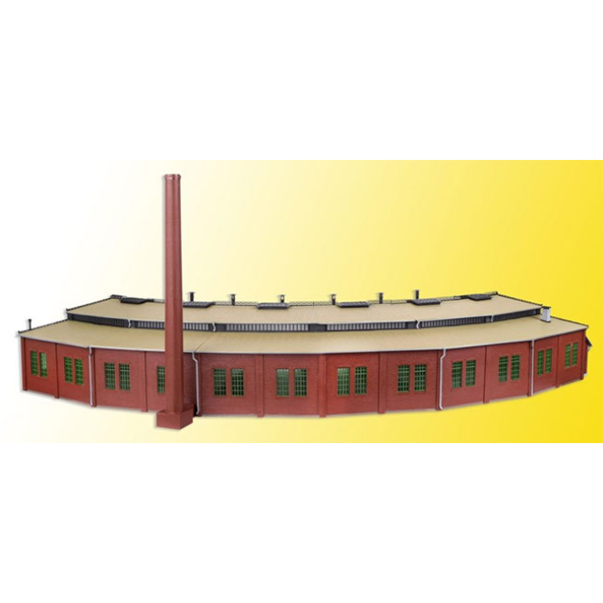 Vollmer H0 45754 Ringlokschuppen mit Türschließvorrichtung, drei