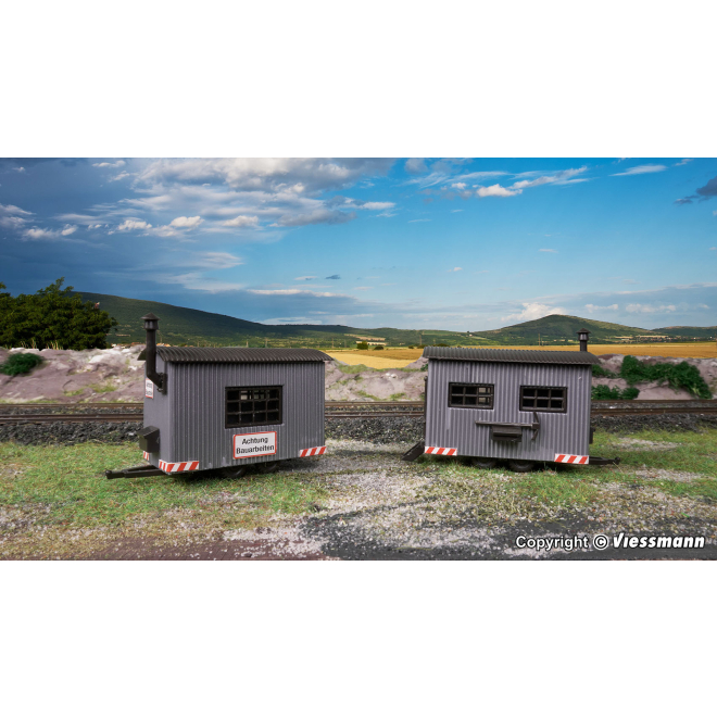 Vollmer H0 45722 Bauwagen, 2 Stück