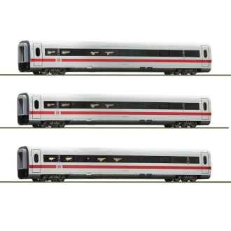 Roco - DC H0 74031 3-tlg. Set 4: Zwischenwagen ICE 1, DB AG