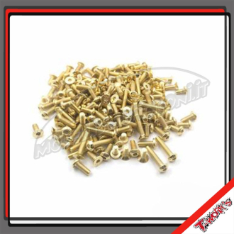T-Works GSS-MP10 Stahlschrauben Set Gold160 St. (für Kyosho MP10)