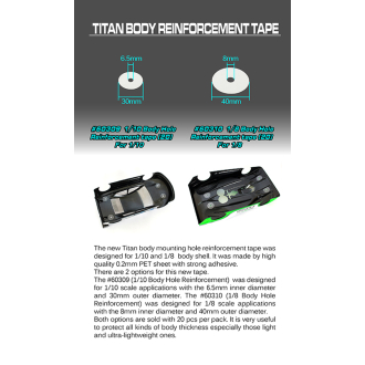 BLITZ 60310 1/8 Verstärkungsringe Karosseriebohrung 1/8 (20)