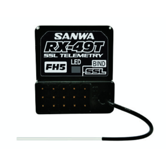 Sanwa SAN107A41433A RX-49T Empfänger SXR-SSL CH4 2.4GHz FH5