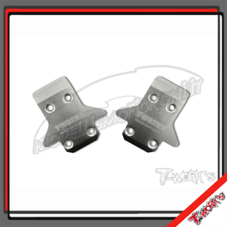 T-Works TO-235-K Skid Plate Edelstahl Vorne Kyosho MP9 MP10 GT3 (2 St.)