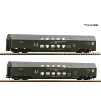 Fleischmann 6260042 2-tlg. Set 2: Doppelstockwagen Ep. IV