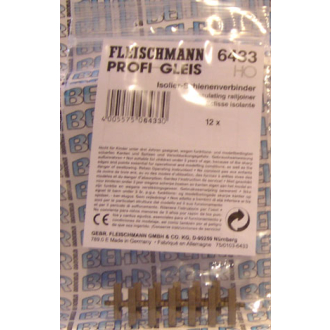 Fleischmann 6433 H0 Isolier-Schienenverbinder (12 Stück)