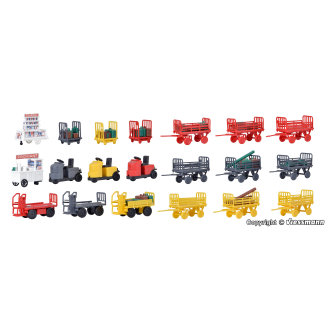 Kibri H0 38646 Deko-Set Gepäckwagen