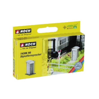 Noch H0 14306 Laser-Cut Signalfernsprecher, 1,7 x 1,7 cm, 2,9 cm