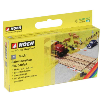 NOCH N 14624 Laser-Cut minis Bahnübergang Holzbohlen
