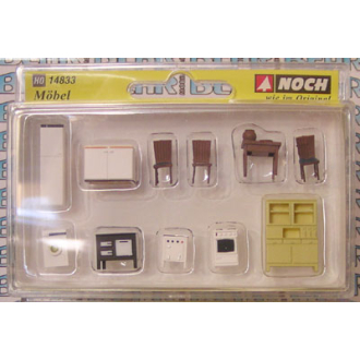 Noch H0 14833 Möbel für Küche und Esszimmer