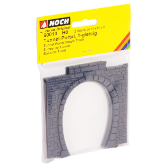 Noch H0 60010 Tunnel-Portal 1-gleisig, Inhalt 2 Stück