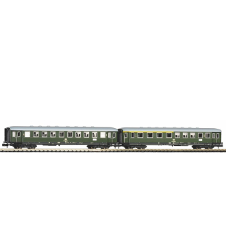 Piko N 40621 2er Set Schürzeneilzugwagen 1./2. und 2.Kl. DB Ep.I
