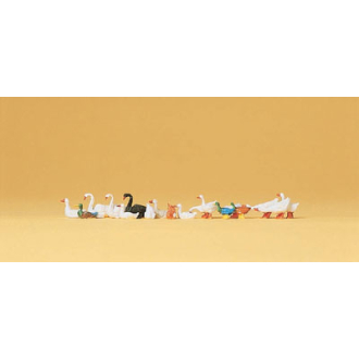 Preiser H0 14167 Enten, Gänse und Schwäne