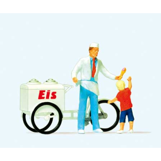 Preiser H0 28126 Eisverkäufer stehend, Kind