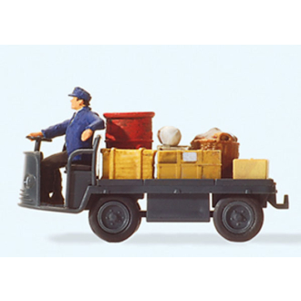 Preiser H0 28147 Elektrokarre mit Fahrer. DB