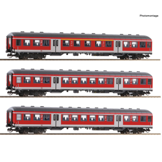 Roco TT 6280021 3-tlg. Set: Nahverkehrswagen, DB AG Ep.:VI