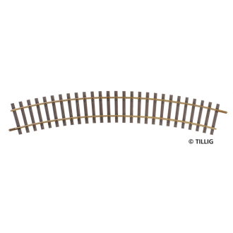 Tillig H0-ELITE 85140 Gebogenes Gleis R 11, R 366 mm/30°