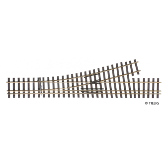 Tillig H0-ELITE 85194 3-Schienen Weiche DSSW H0/H0m-H0m links