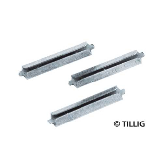 Tillig TT / H0 86102 Schienenverb. blank - auch für H0 Standard