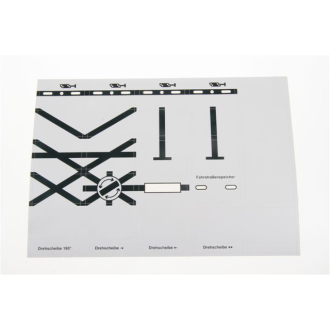 Uhlenbrock 69094 Track-Control Foliensatz Kreuzungen, Fahrstraße