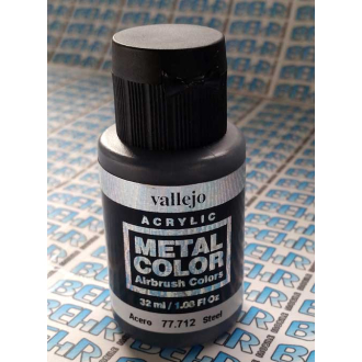 Vallejo 77712 Metall Stahl, 32 ml